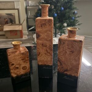 Yapacunchi Ceramica Ecuador Pottery Julio Montesinos Lot Of 3 Candle Holders